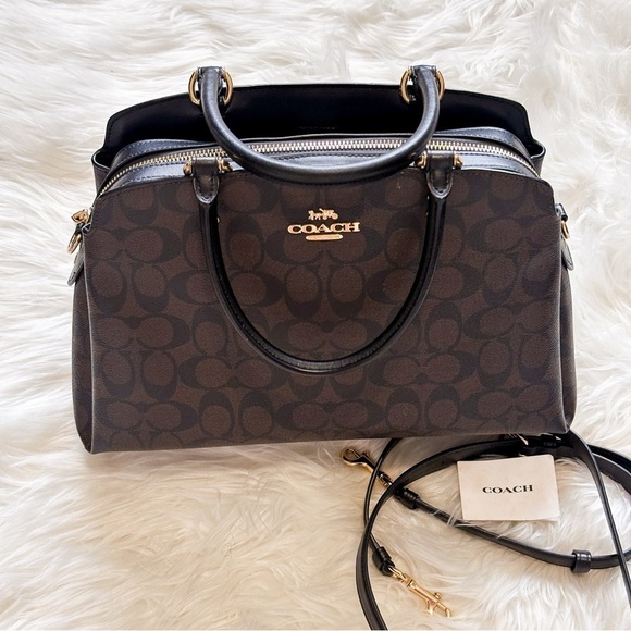 Coach Lillie Carryall In Signature Canvas handbag - Picture 2 of 13